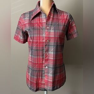 VINTAGE Sears “The Shirt” collared plaid shirt